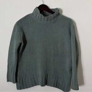 Philosophy Sage Green Ribbed Mock Neck Sweater – Women’s Size XS